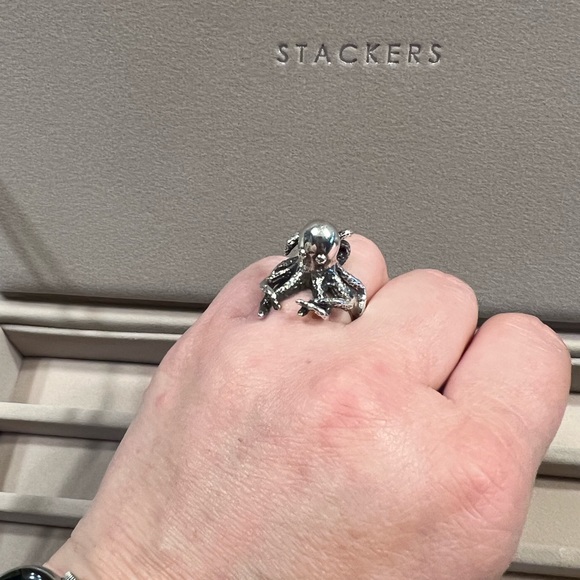 ❌SOLD❌Sterling Silver Octopus Ring Sz 6.5 - Picture 6 of 8